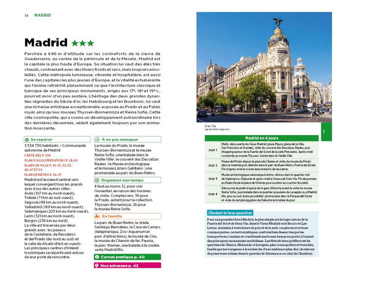 Guide Vert - Espagne du Centre - Madrid, Castille, Estrémadure | Michelin guide de voyage Michelin 