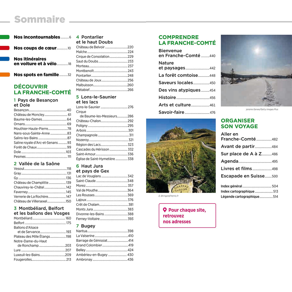 Guide Vert - Franche-Comté, Montagnes du Jura - Édition 2023 | Michelin guide de voyage Michelin 