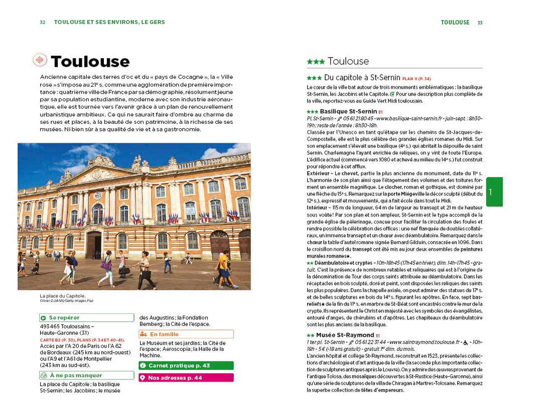 Guide Vert - Grands sites d'Occitanie, Sud de France | Michelin guide de voyage Michelin 