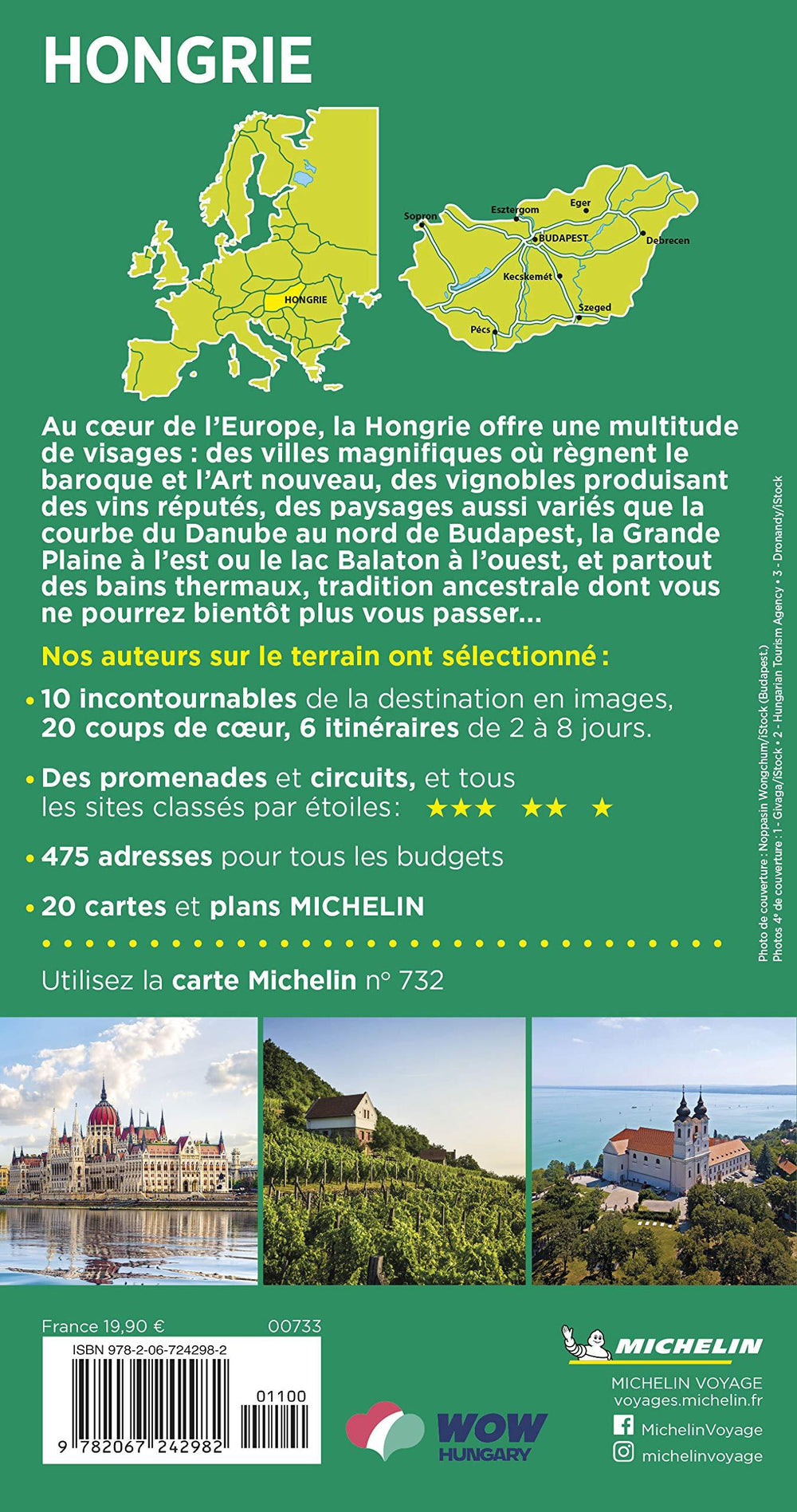 Guide Vert - Hongrie - Édition 2020 | Michelin guide de voyage Michelin 