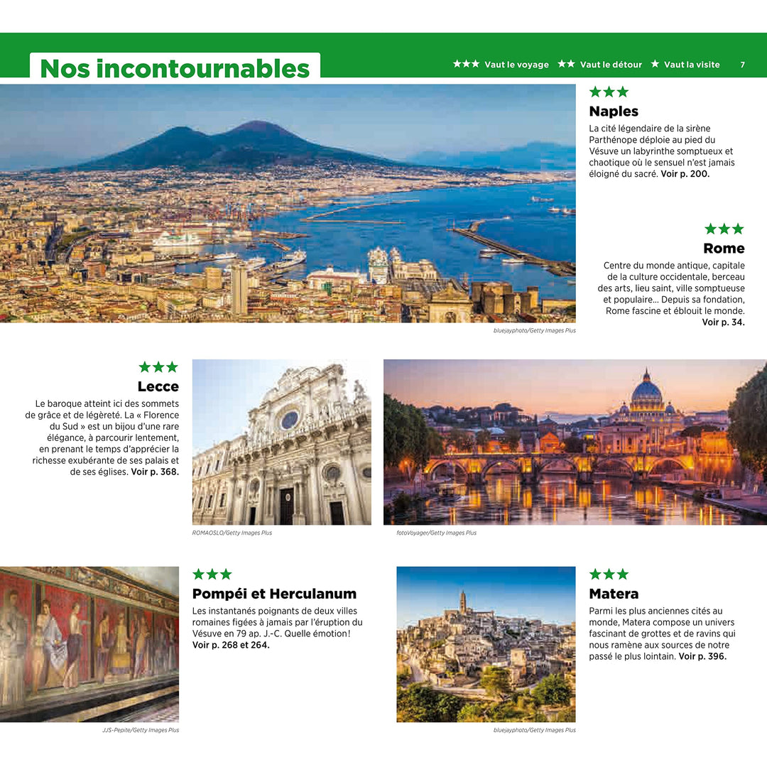 Guide Vert - Italie du Sud + Rome - Édition 2023 | Michelin guide de voyage Michelin 