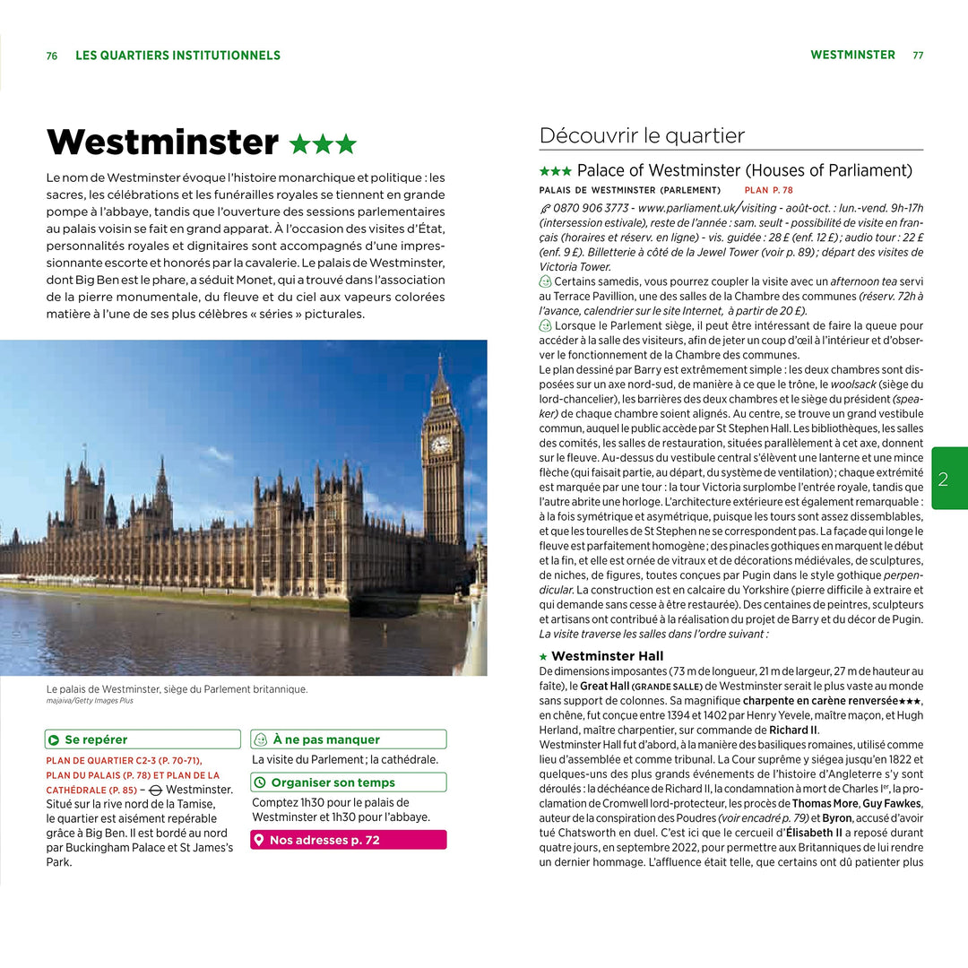 Guide Vert - Londres - Édition 2023 | Michelin guide de voyage Michelin 