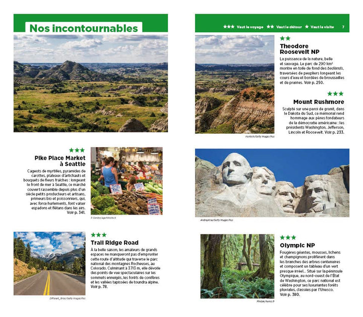 Guide Vert - Nord-Ouest américain - De Denver à Seattle, Yellowstone, Rocheuses, Oregon, Alaska - Édition 2022 | Michelin guide de voyage Michelin 
