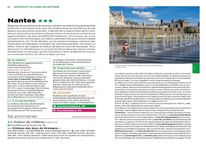 Guide Vert - Pays de la Loire - Édition 2022 | Michelin guide de voyage Michelin 