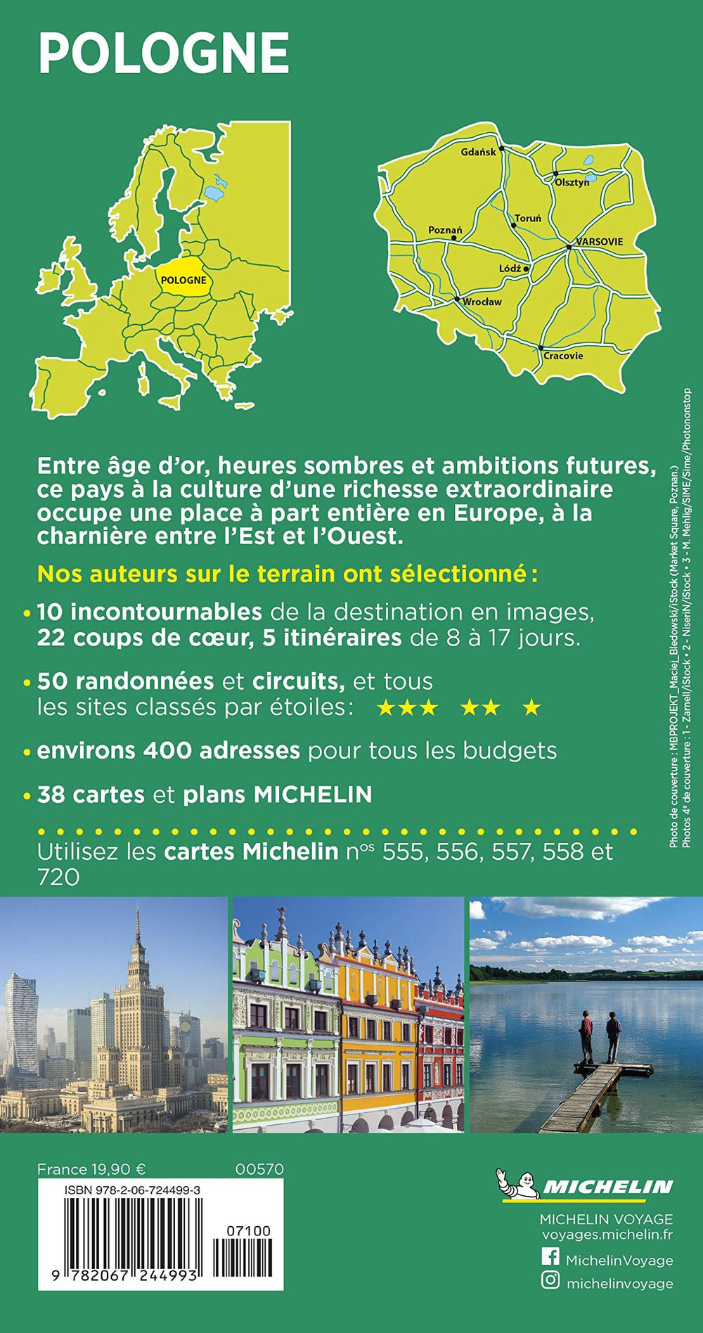 Guide Vert - Pologne - Édition 2020 | Michelin guide de voyage Michelin 