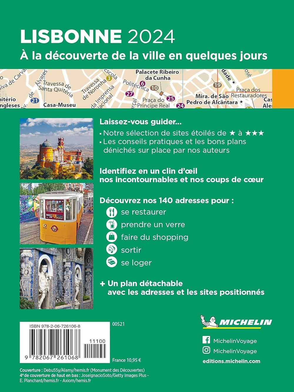 Guide Vert Week & Go - Lisbonne - Édition 2024 | Michelin guide petit format Michelin 