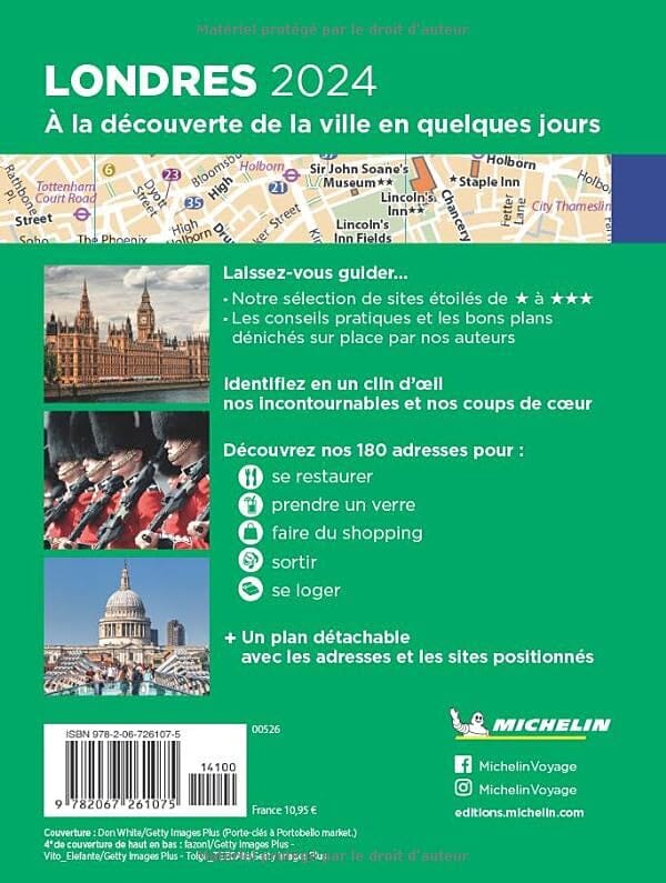 Guide Vert Week & GO - Londres - Édition 2024 | Michelin guide petit format Michelin 