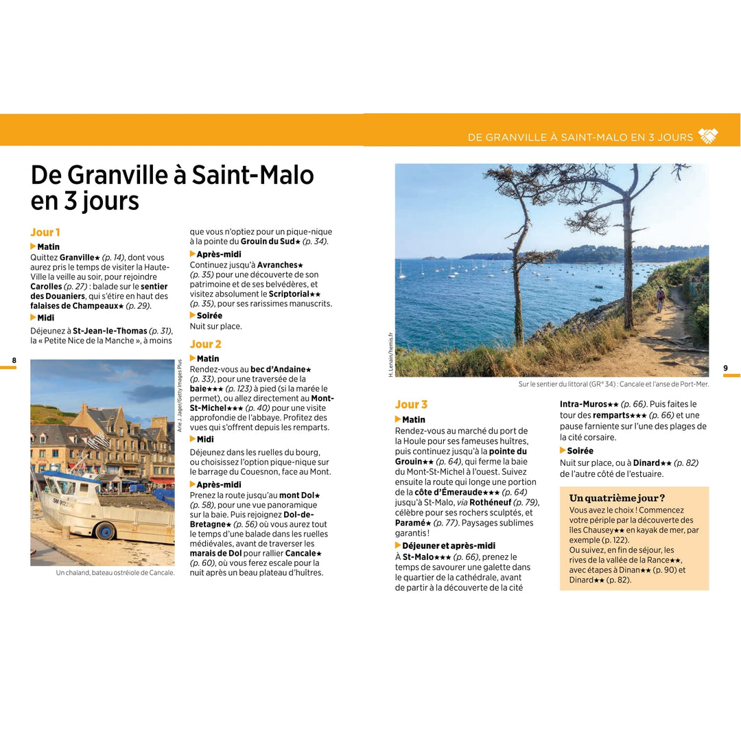 Guide Vert Week & GO - Mont-Saint-Michel & Saint Malo - Édition 2023 | Michelin guide petit format Michelin 