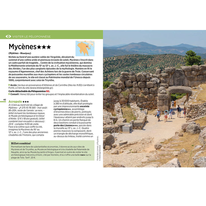 Guide Vert Week & GO - Péloponnèse & Athènes - Édition 2023 | Michelin guide petit format Michelin 