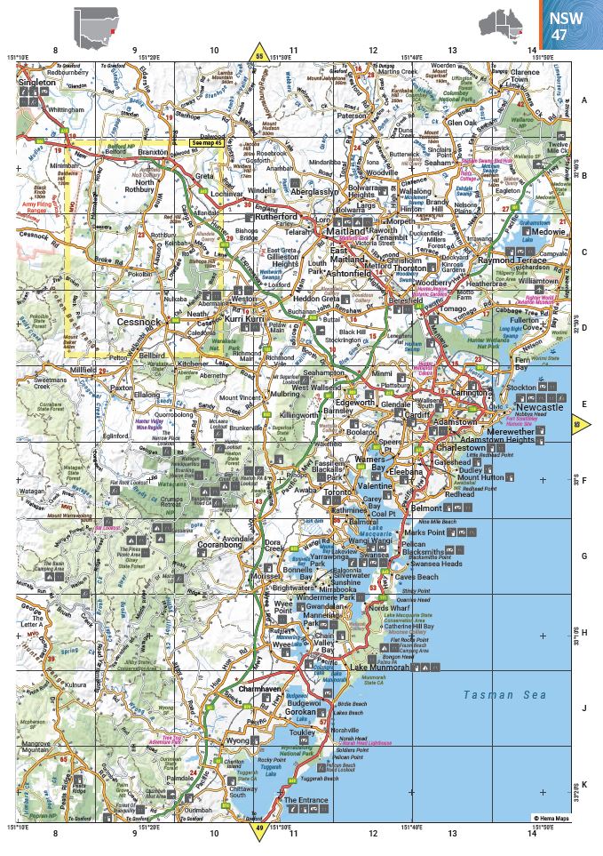 Handy Atlas - Australie (petit format, à spirales) | Hema Maps atlas Hema Maps 