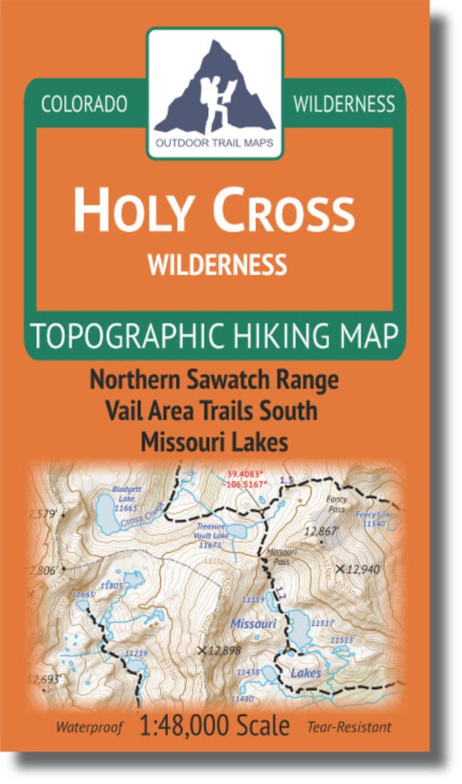 Holy Cross Wilderness 1:48k | Outdoor Trail Maps LLC carte pliée 