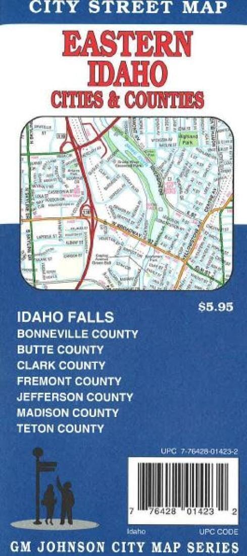 Idaho Falls - Rexburg - Rigby - St. Anthony and Eastern Idaho | GM Johnson Road Map 