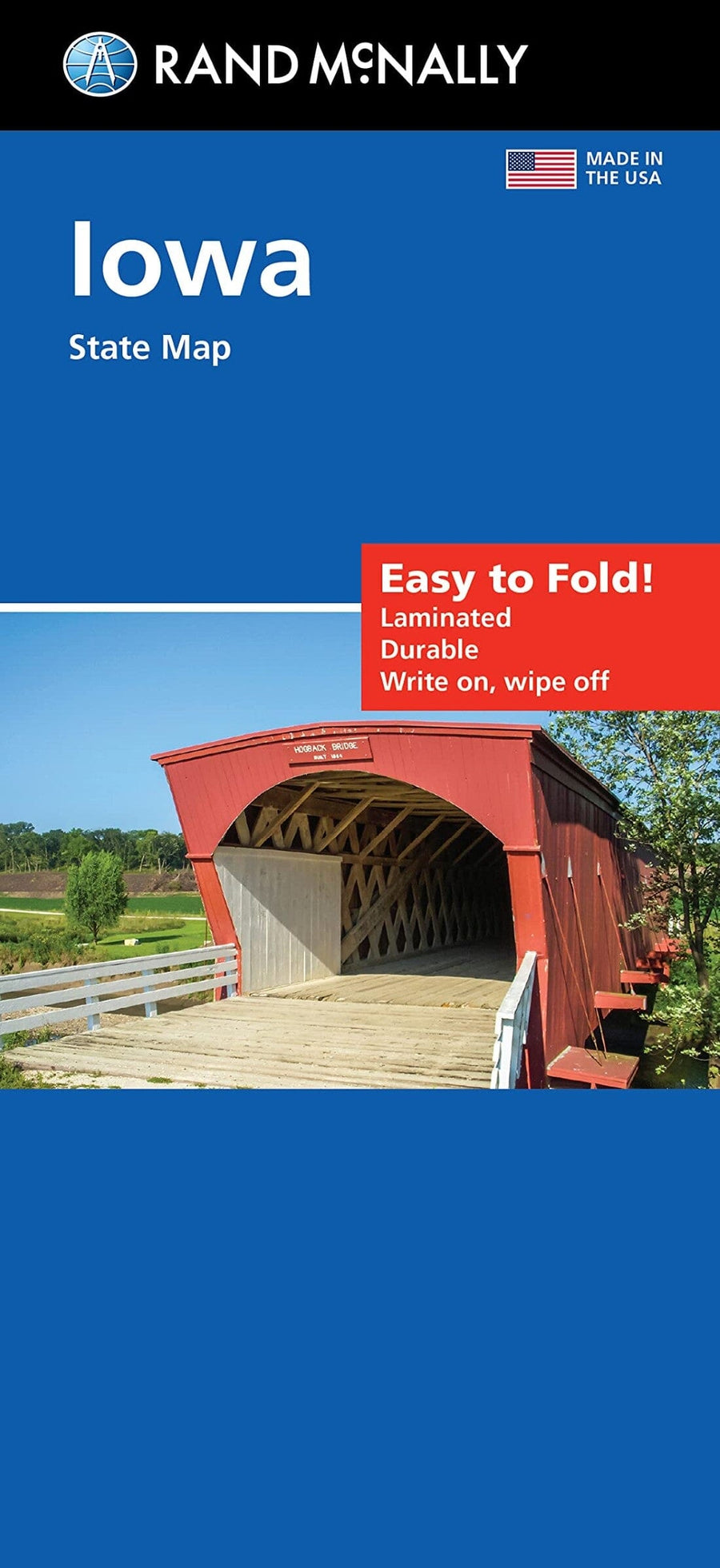 Iowa, Easy to Fold State Map | Rand McNally carte pliée 