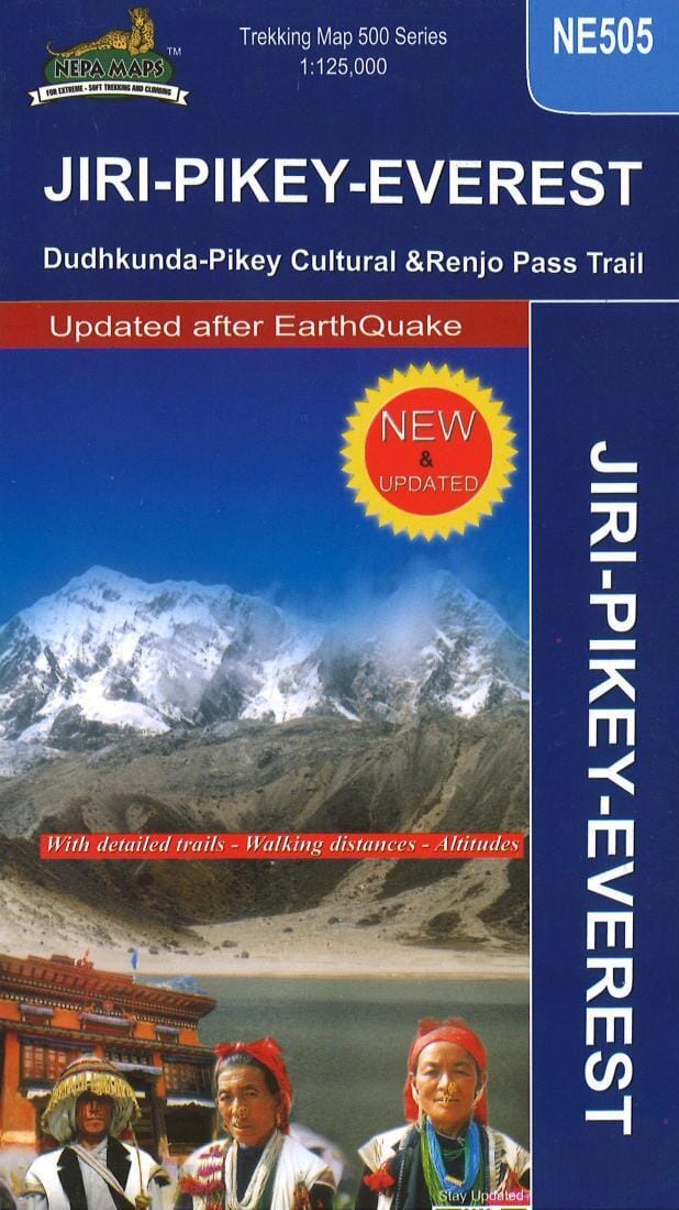 Jiri-Pikey-Everest : Dudhkunda-Pikey Cultural & Renjo Pass Trail | Himalayan MapHouse Pvt. Ltd Hiking Map 