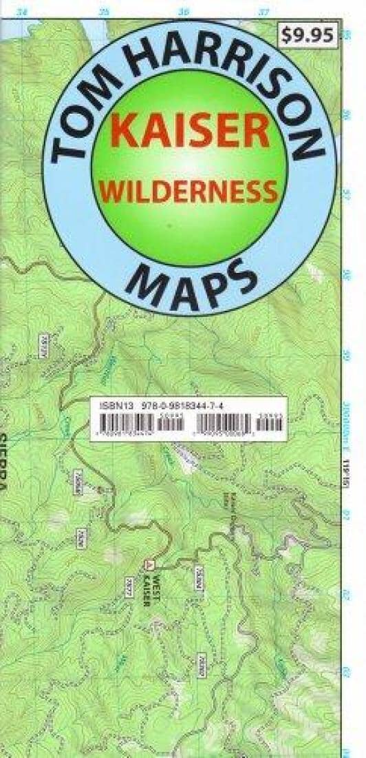 Kaiser Wilderness by Tom Harrison Maps