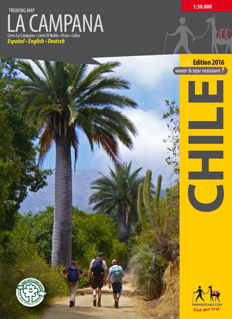 La Campana - Chili : Carte de voyage et de trekking | Trekking Chile carte pliée Trekking Chile 