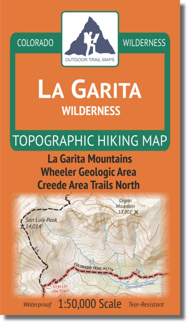 La Garita Wilderness | Outdoor Trail Maps LLC carte pliée 