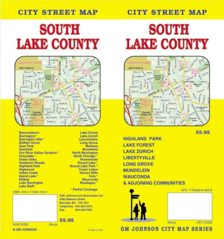 Lake County - South - Illinois | GM Johnson Road Map 