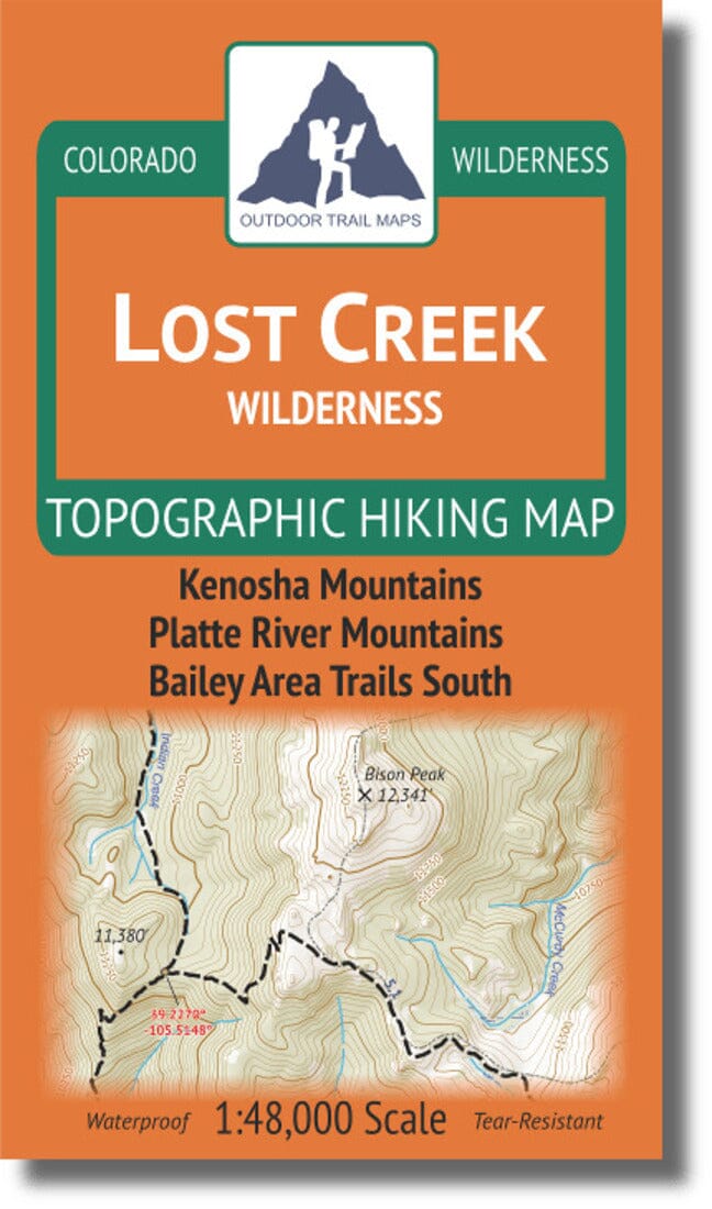Lost Creek Wilderness 1:48k | Outdoor Trail Maps LLC carte pliée 