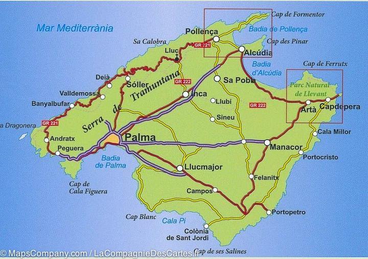 Carte de randonnée - Caps del Nord, Formentor, Pinar, Ferrutx (Majorque, Iles Baléares) | Alpina - La Compagnie des Cartes