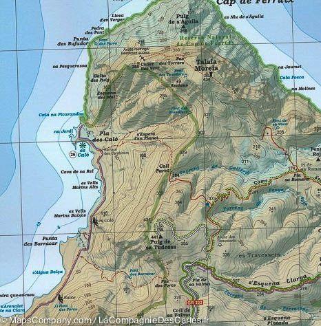 Carte de randonnée - Caps del Nord, Formentor, Pinar, Ferrutx (Majorque, Iles Baléares) | Alpina - La Compagnie des Cartes