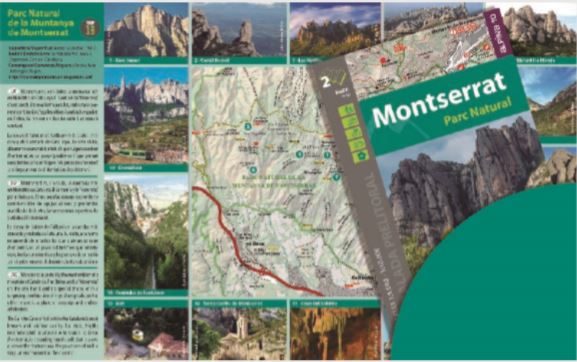 Lot de 2 cartes de randonnée - Parc naturel Montserrat (Catalogne) | Alpina carte pliée Editorial Alpina 