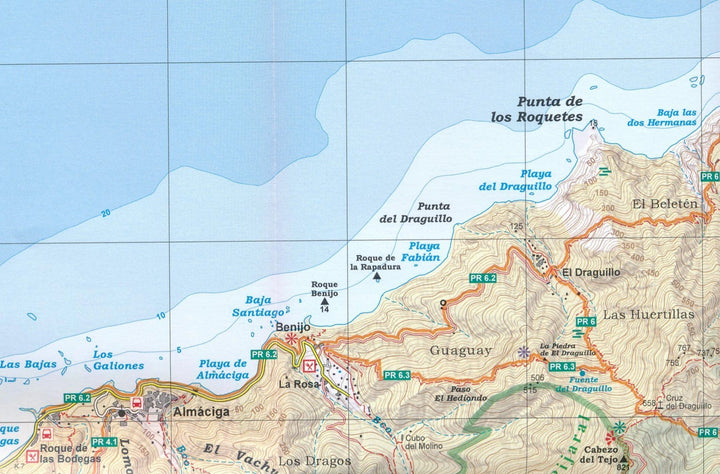 Lot de 4 cartes de randonnée - Tenerife | Alpina carte pliée Editorial Alpina 