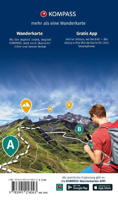 Lot de 4 cartes de randonnées n° 2230 - Majorque (îles Baléares) | Kompass carte pliée Kompass 