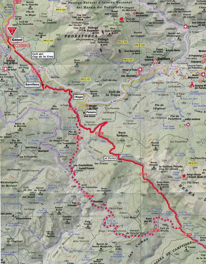 Jeu de 6 carte de randonnée du Chemin des Bonshommes - de Berga à Foix (Pyrénées orientales) | Editorial Alpina - La Compagnie des Cartes