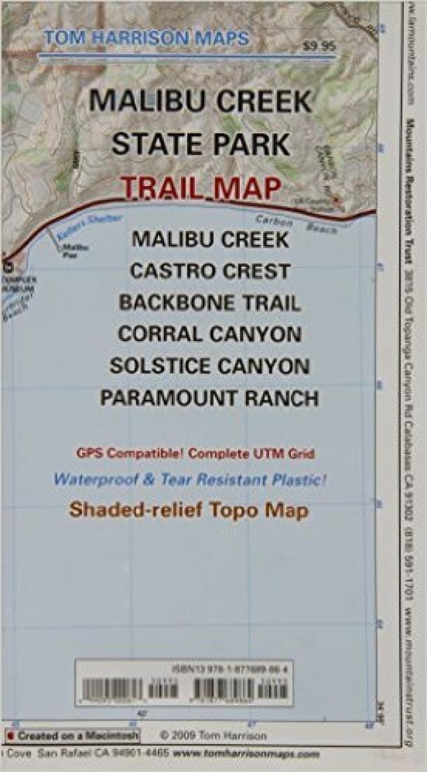 Malibu Creek State Park, California by Tom Harrison Maps