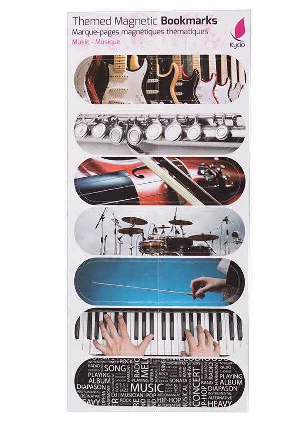 Marque-pages magnétiques | Kycio accessoire de voyage Kycio Musique 