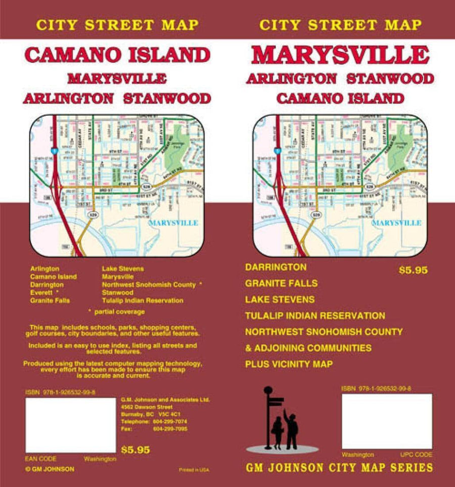 Marysville, Arlington, Stanwood and Camano Island, Washington | GM Johnson Road Map 