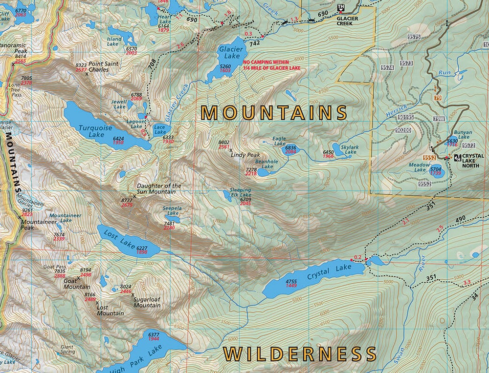 Mission Range (Montana) | Cairn Cartographics carte pliée Cairn Cartographics 