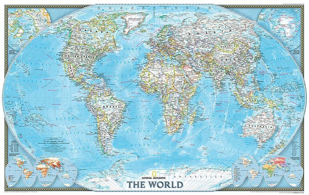 2004 World Wall Map 