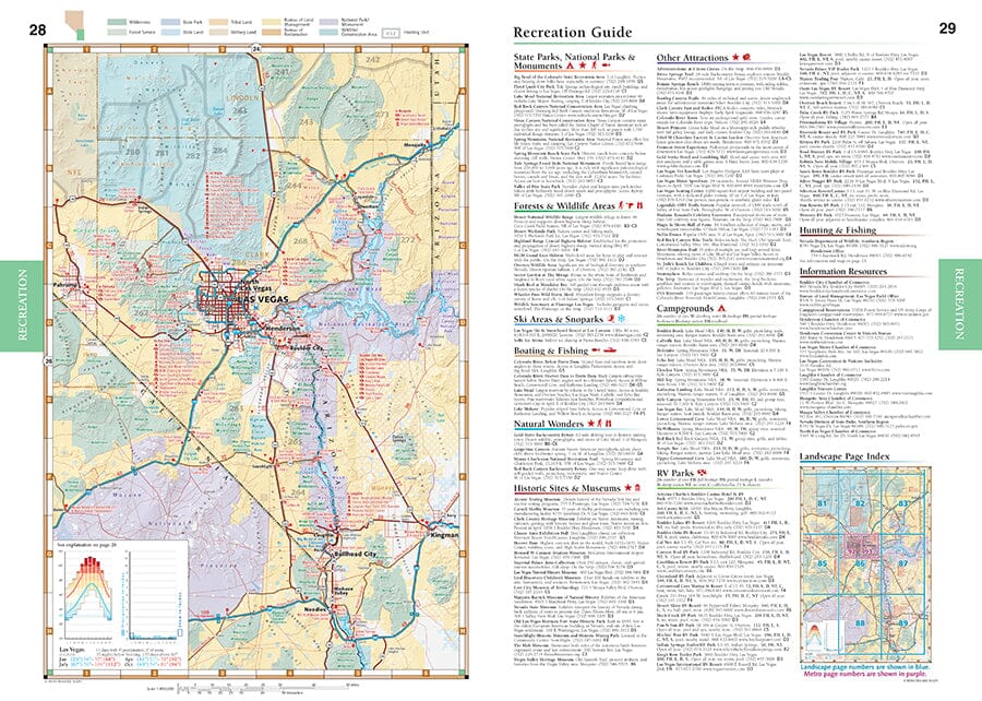 Nevada Road and Recreation Atlas | Benchmark Maps atlas Benchmark Maps 