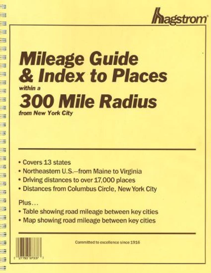 New York City, New York, 300-Mile Radius Index/Guide by Kappa Map Group
