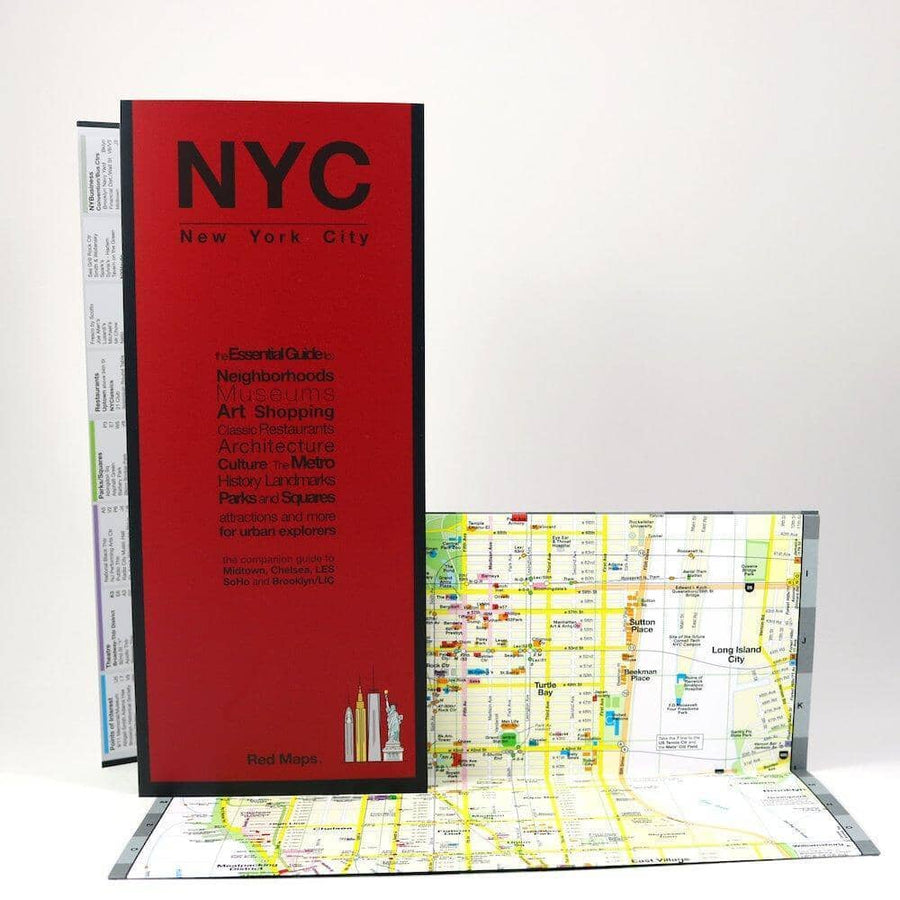 New York City, New York | Red Maps City Plan 