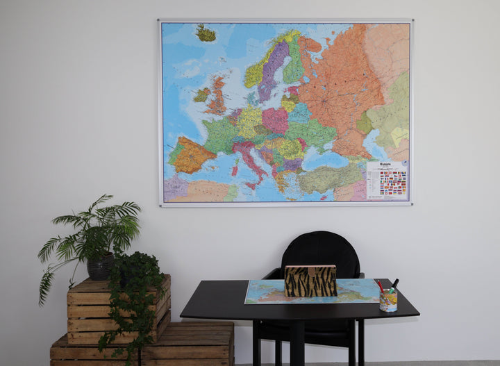Panneau épinglable (en anglais) - Europe politique - 165 x 120 cm | Maps International panneau épinglable Maps International 