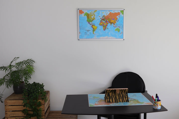 Panneau épinglable - Monde politique - 70 x 50 cm | Maps International panneau épinglable Maps International 