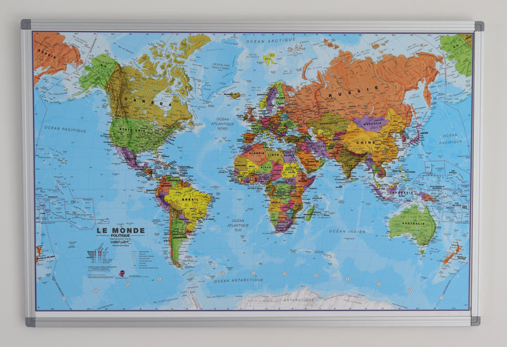 Panneau épinglable - Monde politique - 70 x 50 cm | Maps International panneau épinglable Maps International 