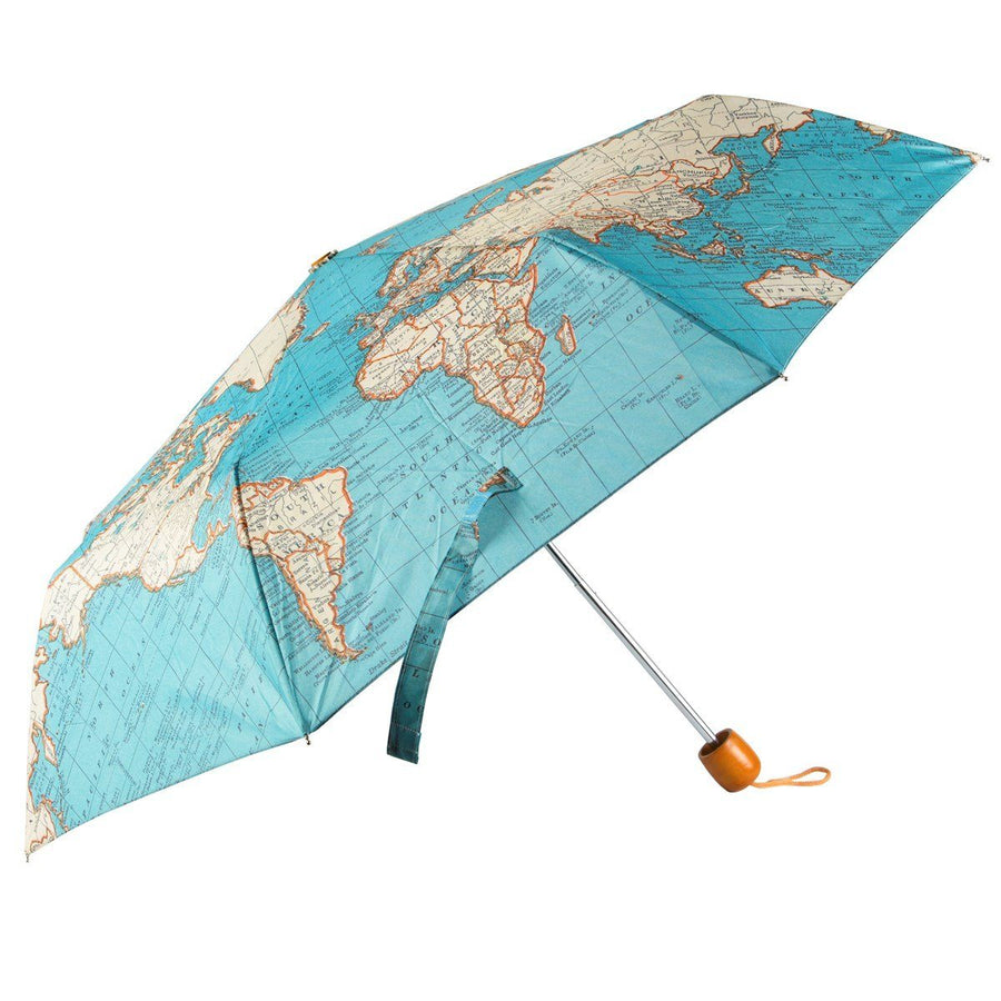 Parapluie style vintage - Design "Autour du Monde" | Sass & Belle accessoire de voyage Sass & Belle 