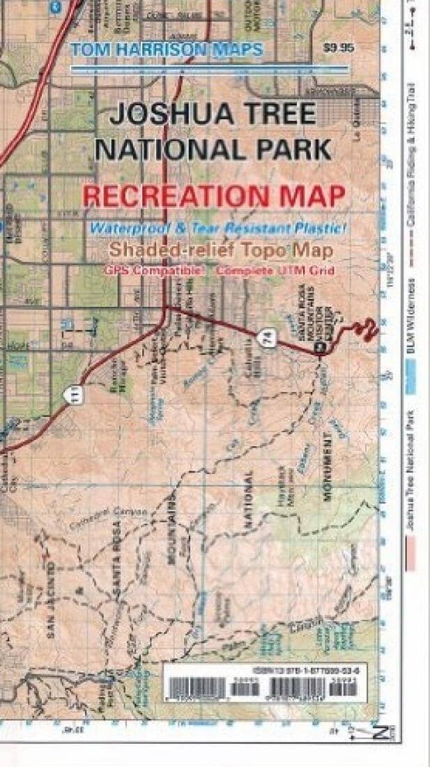 Joshua Tree National Park, California by Tom Harrison Maps