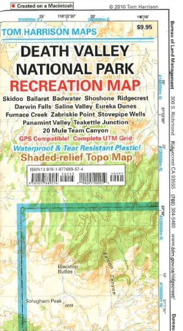 Death Valley National Park, California by Tom Harrison Maps
