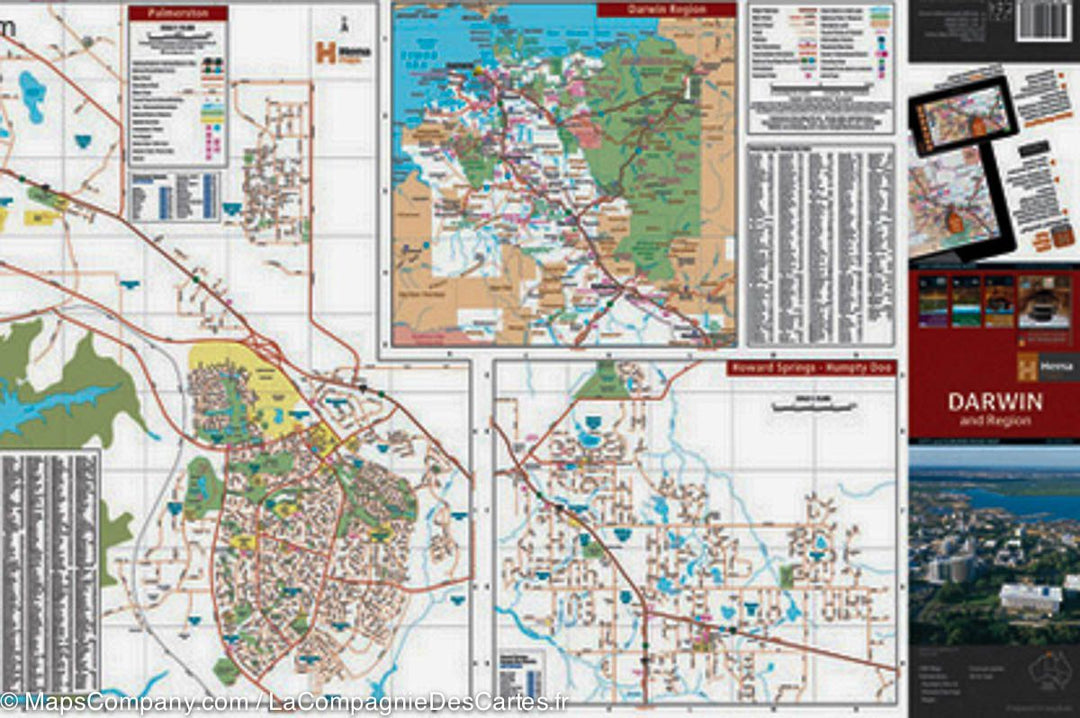 Plan de Darwin et de sa région (Australie) | Hema Maps carte pliée Hema Maps 
