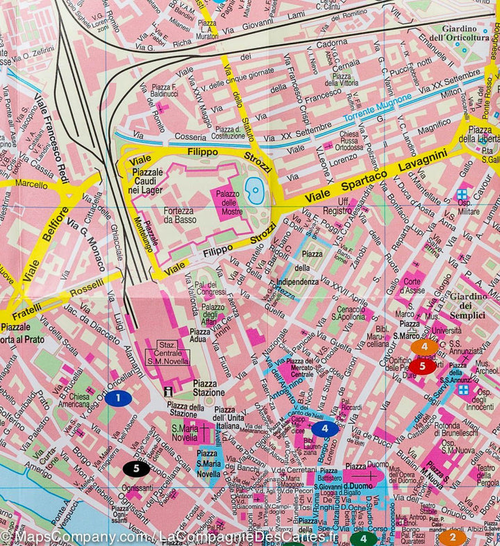 Plan de poche de Florence (Italie) | Freytag &amp; Berndt - La Compagnie des Cartes