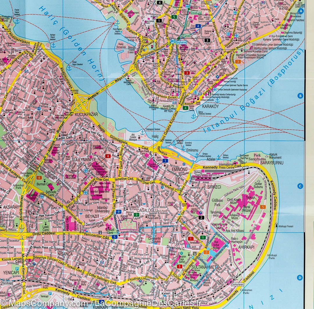 Plan de poche d&rsquo;Istanbul (Turquie) | Freytag &#038; Berndt - La Compagnie des Cartes