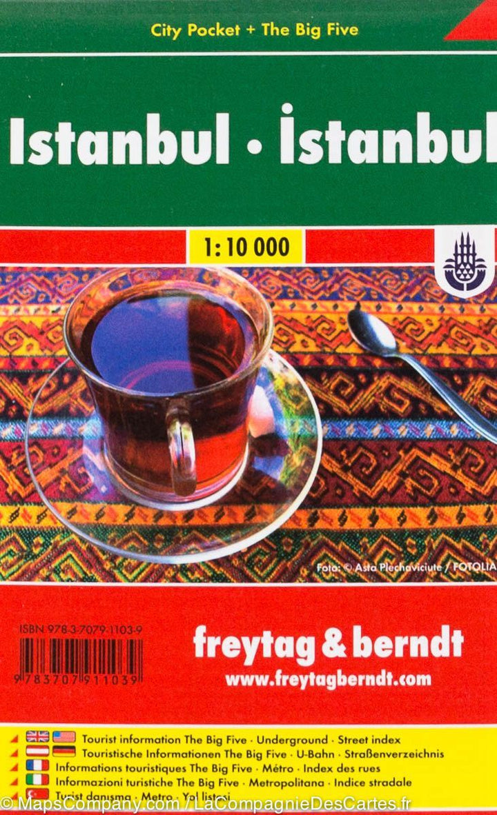 Plan de poche d&rsquo;Istanbul (Turquie) | Freytag &#038; Berndt - La Compagnie des Cartes