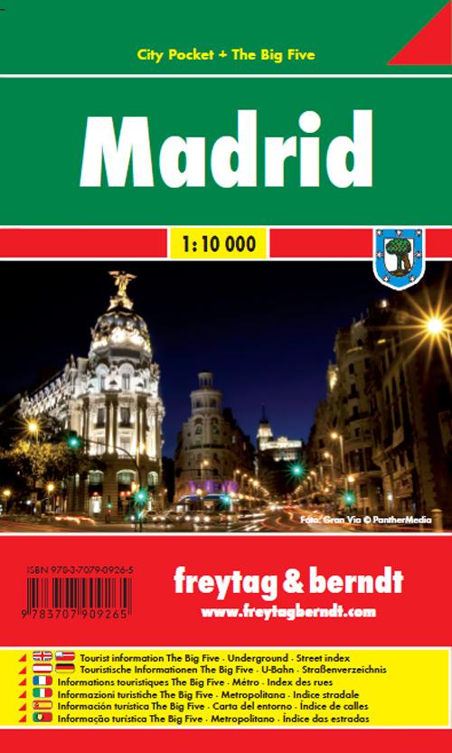 Plan de poche - Madrid | Freytag & Berndt carte pliée Freytag & Berndt 