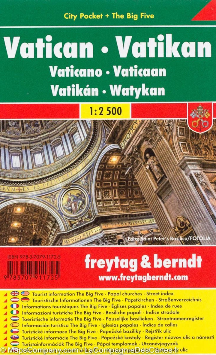 Plan de poche du Vatican | Freytag &#038; Berndt - La Compagnie des Cartes