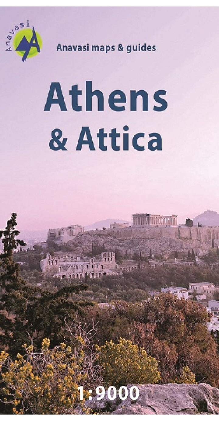 Plan de ville - Athènes & Attique | Anavasi carte pliée Anavasi 